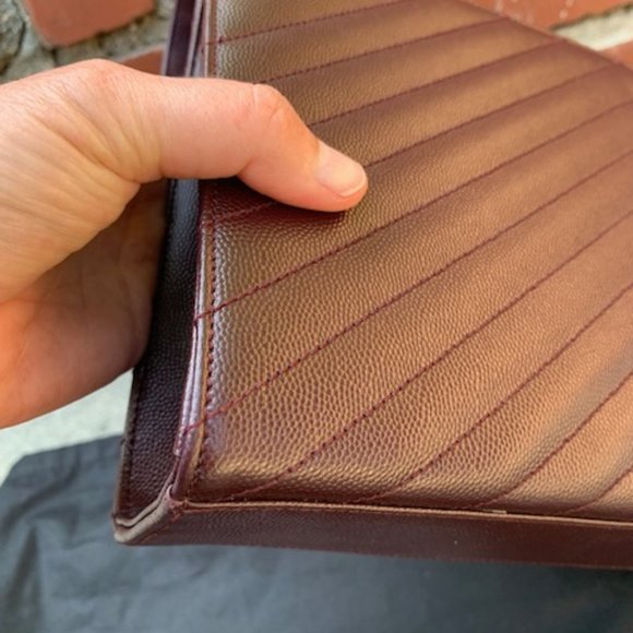 RECEIPT- SAINT LAURENT Large Monogramme Envelope Chain Bag - Bordeaux - Picture 7 of 13